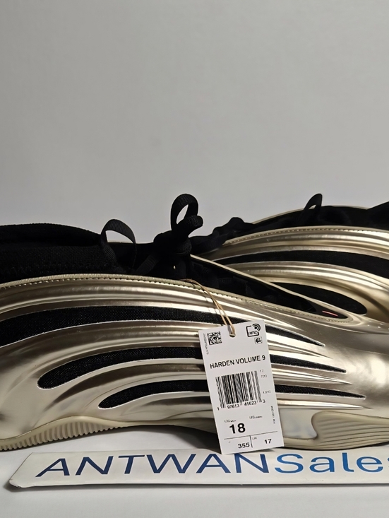 Adidas Harden Volume 9 Cyber Metallic Black Basketball Men’s Size 18 New JR2506 main image 9